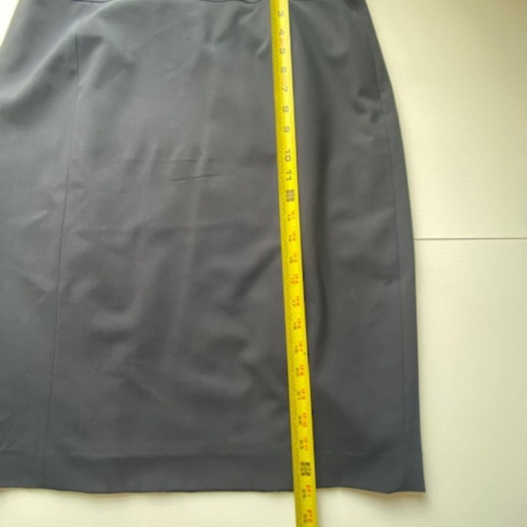 Lafayette 148 New York Virgin Wool Black Pencil Skirt Size 12 - Picture 14 of 17